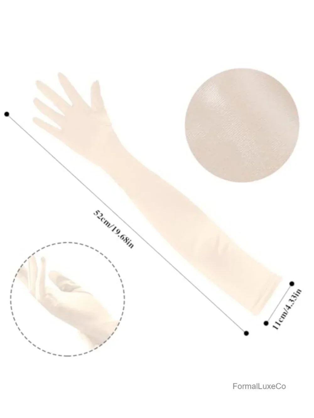 Satin Long Opera Gloves Women's Tea Party Wedding Costume Accessory